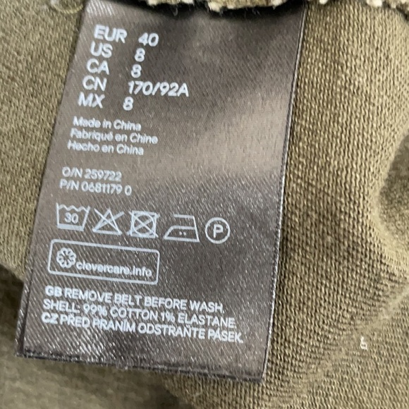 H&M Divided Overall Dress With Pockets Button Front Size 6 - Picture 7 of 7